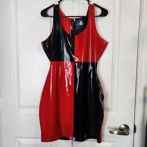Harley Quinn inspired bodycon Latex Dress